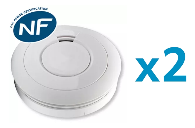 Lot de 2 détecteurs de fumée EI606-3XFR Ei Electronics