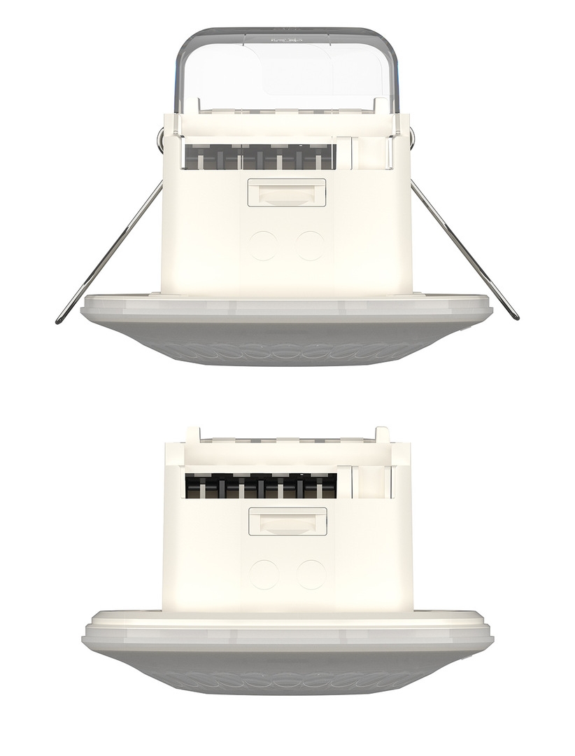 Détecteur présence encastré plafond 360° 1 contact LUXA 103 S360-100-12 DE-UP WH Theben