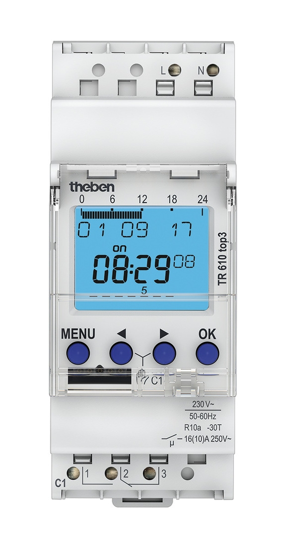 Horloge programmable digital TR Theben