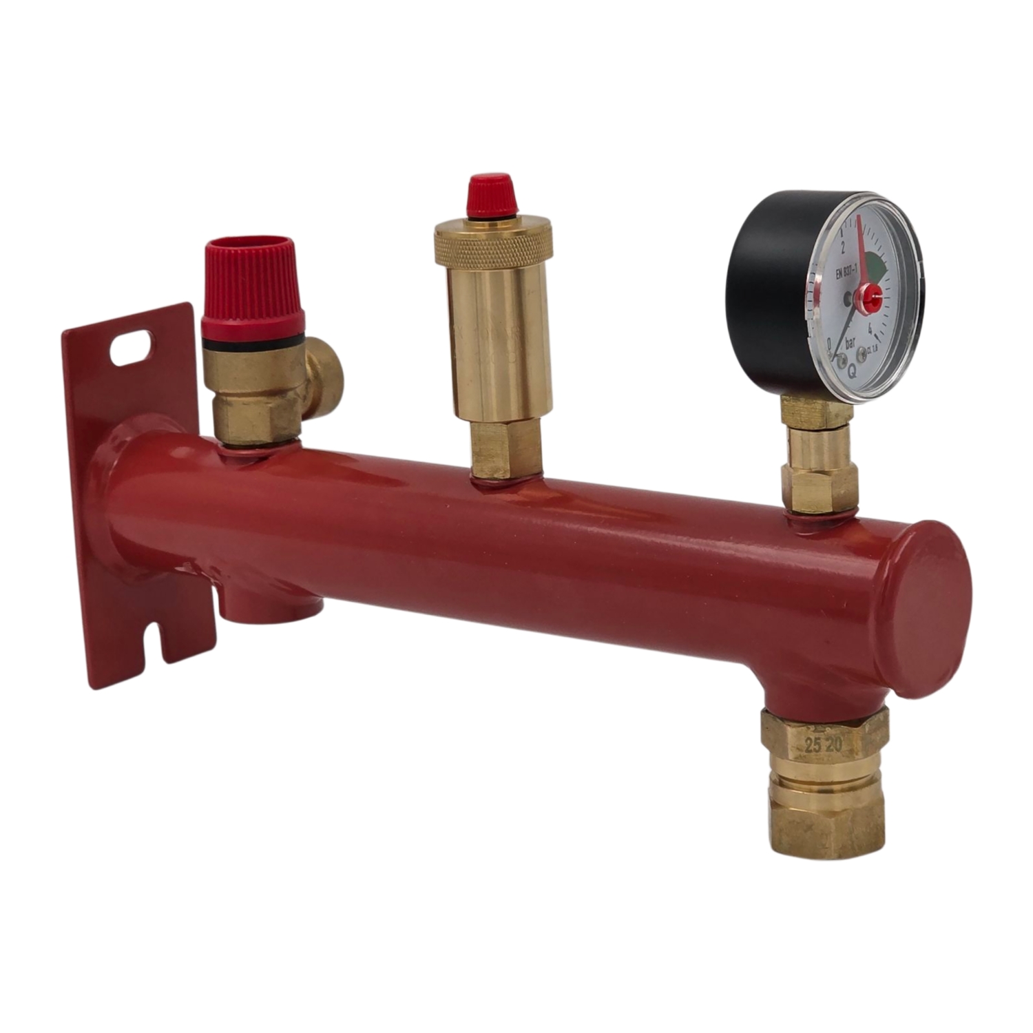 Console équipée pour vase d'expansion chauffage