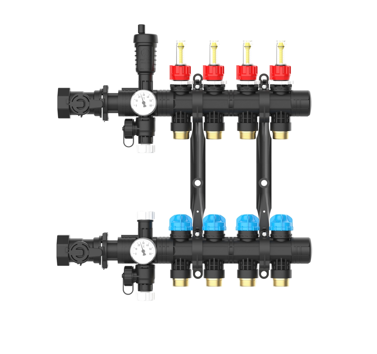 Collecteur synthèse plancher chauffant basse température Thermance