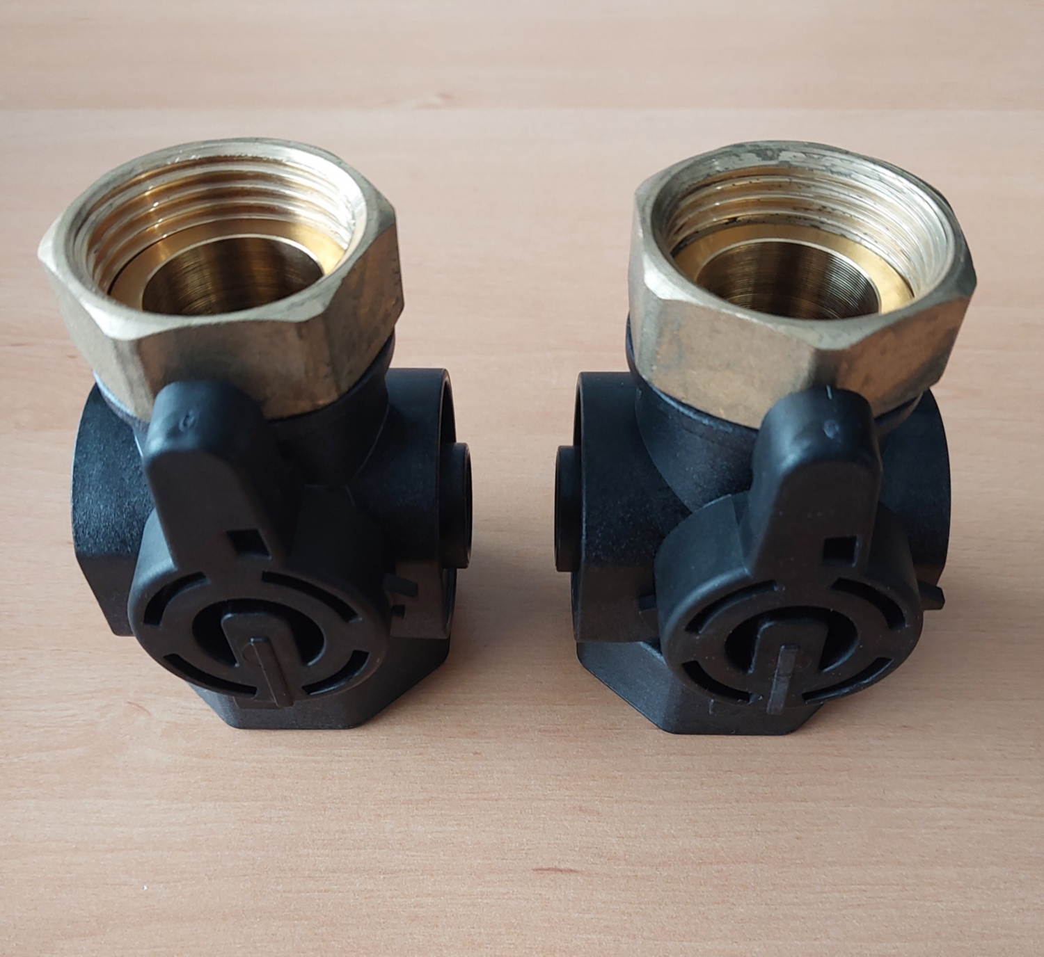 Lot de 2 vannes pour collecteur Thermacol synthétique