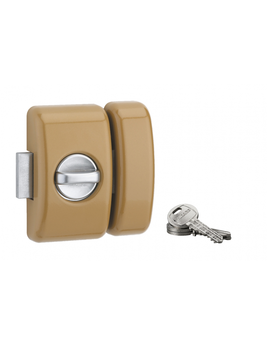 Verrou de porte d'entrée universel bronze 3 clés 