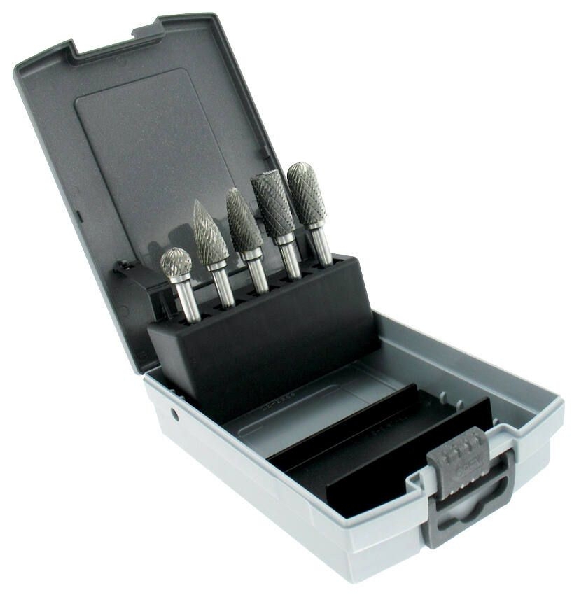 Jeu de fraises limes rotatives carbure en coffret