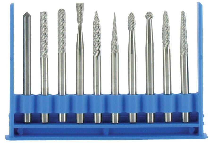 Jeu de fraises limes rotatives carbure en coffret Tivoly