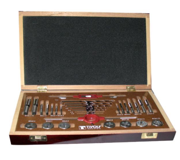 Coffret 7 tarauds HSS GUN DIN 371/376 M3 à M12 + 7 forets TZX HSS