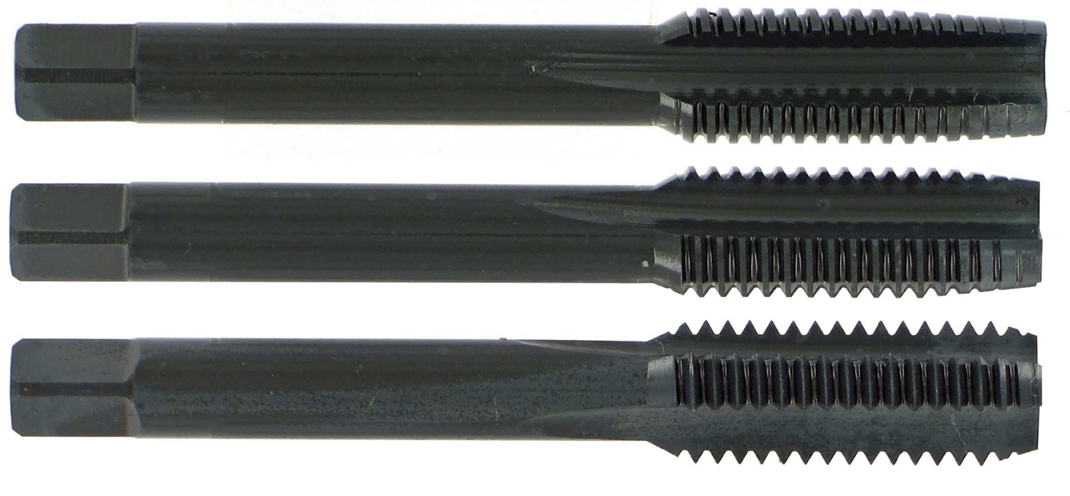 Jeu de 3 tarauds main HSS DIN Tivoly