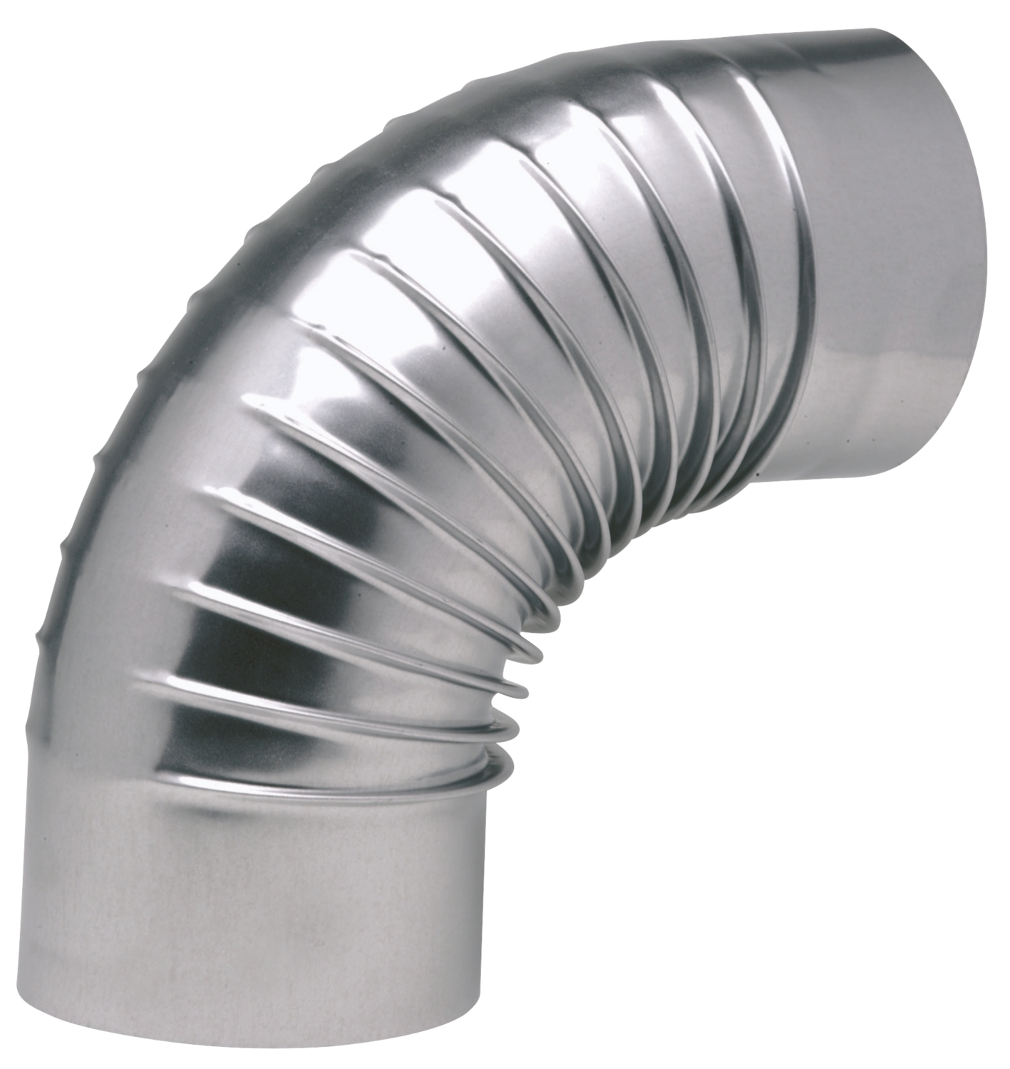  Coude aluminié plissé 90° 