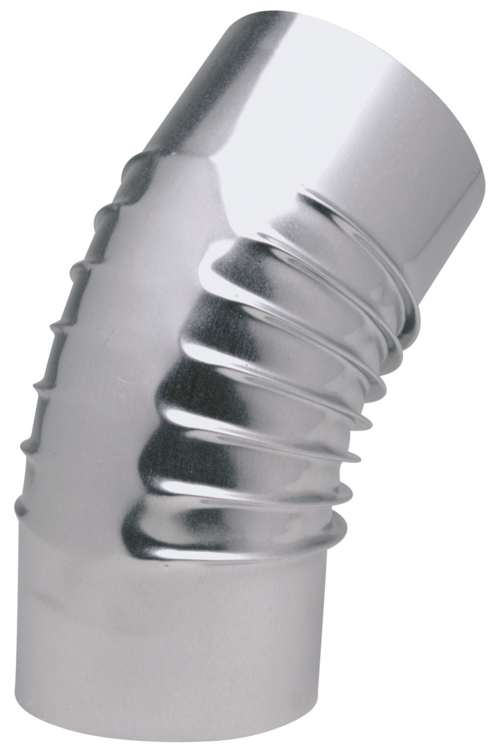 Coude à 45° en aluminié plissé Ten