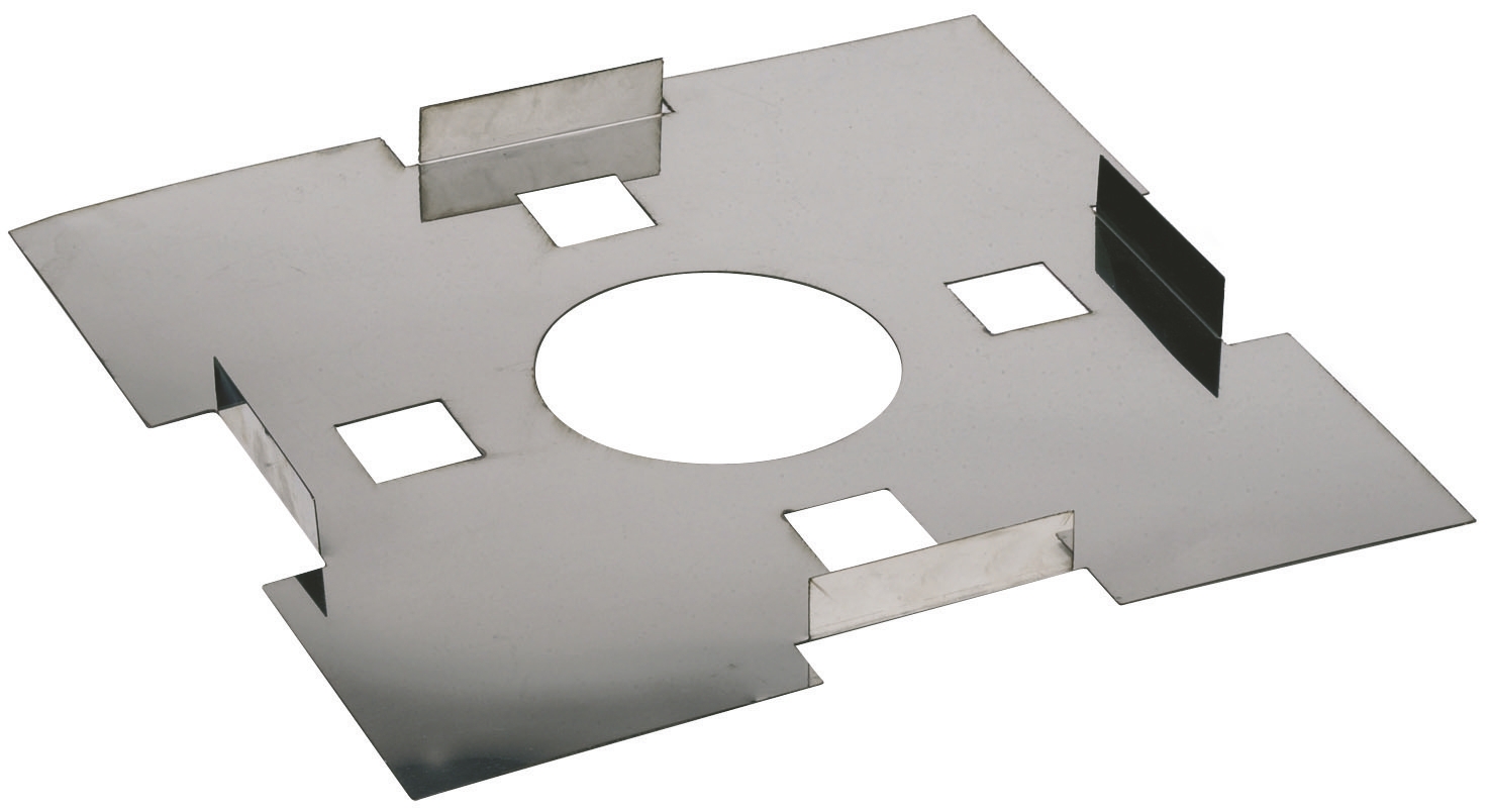 Plaque d'écart au feu inox Ten
