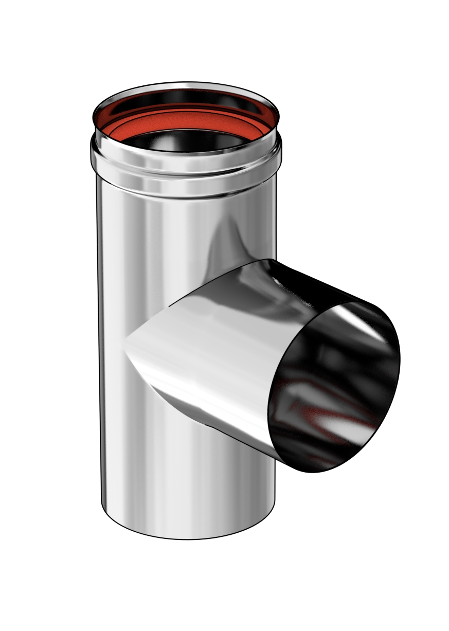 Té à 90° inox 316 Condens + joint viton