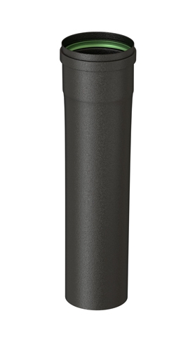 TUYAUX 500 mm Noir mat avec joint viton diam 80