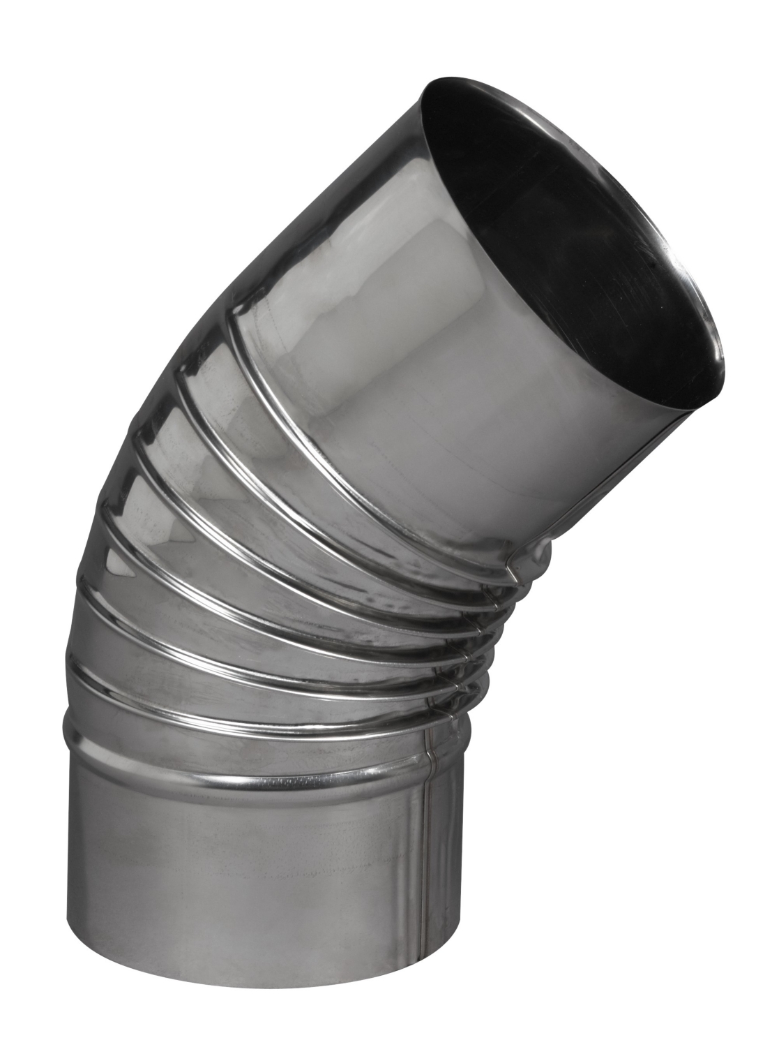 Coude 45° plissé inox 304 Ten