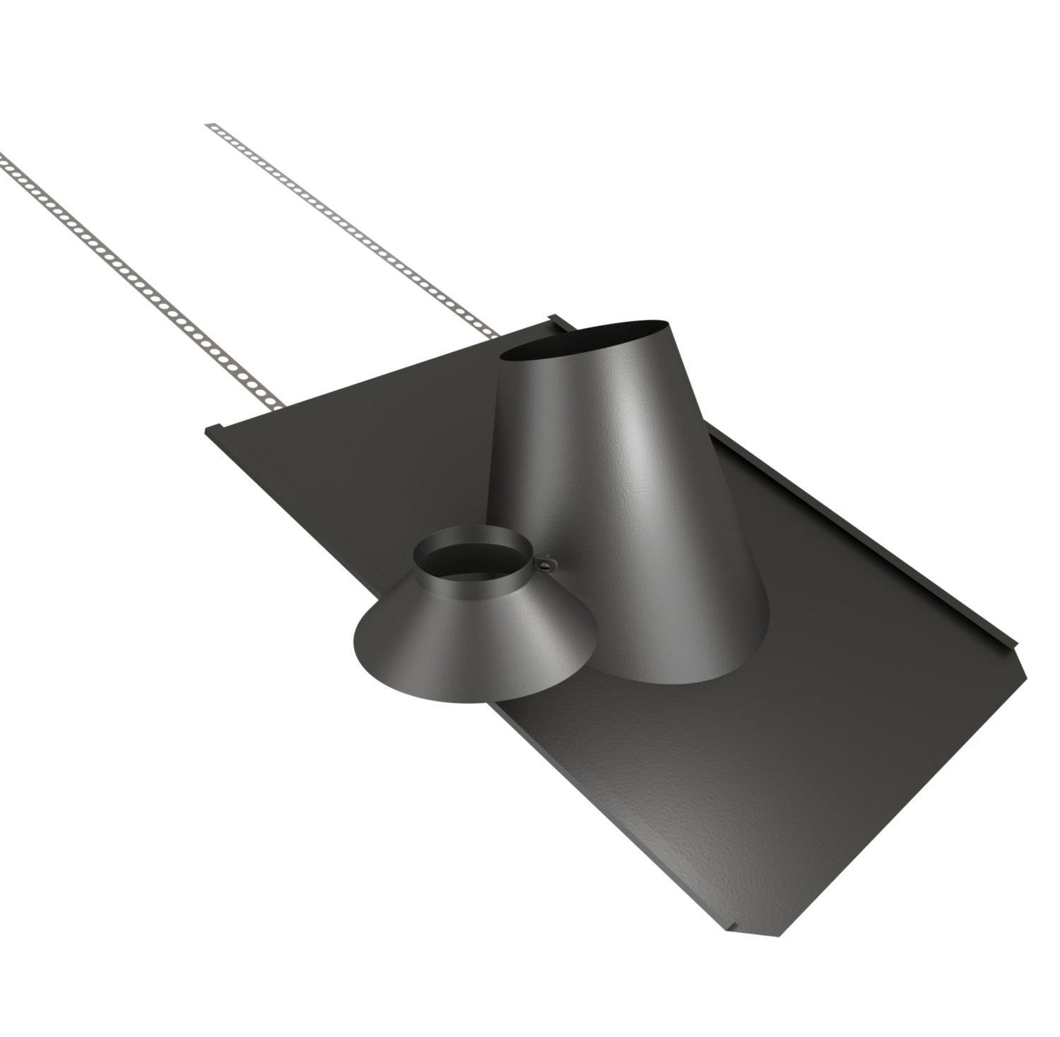 Solin inox 30° à 45° Ardoise BIOTEN avec collet