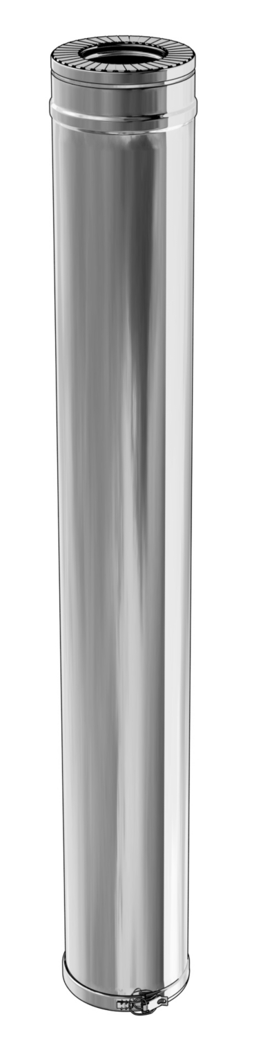 CONDUIT 1000mm DUOTEN INOX316/I304 130-180 + bride