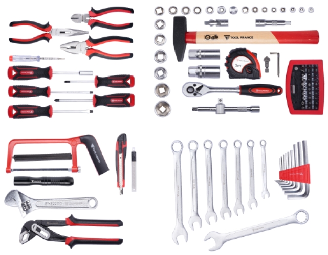 Coffret d'outils 114 pièces Tool France