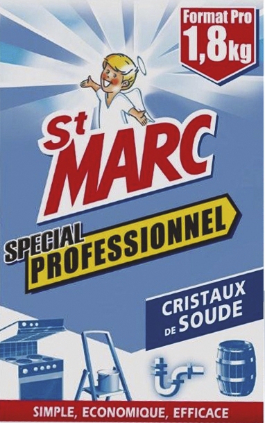 Lessive St Marc cristaux de soude St Marc