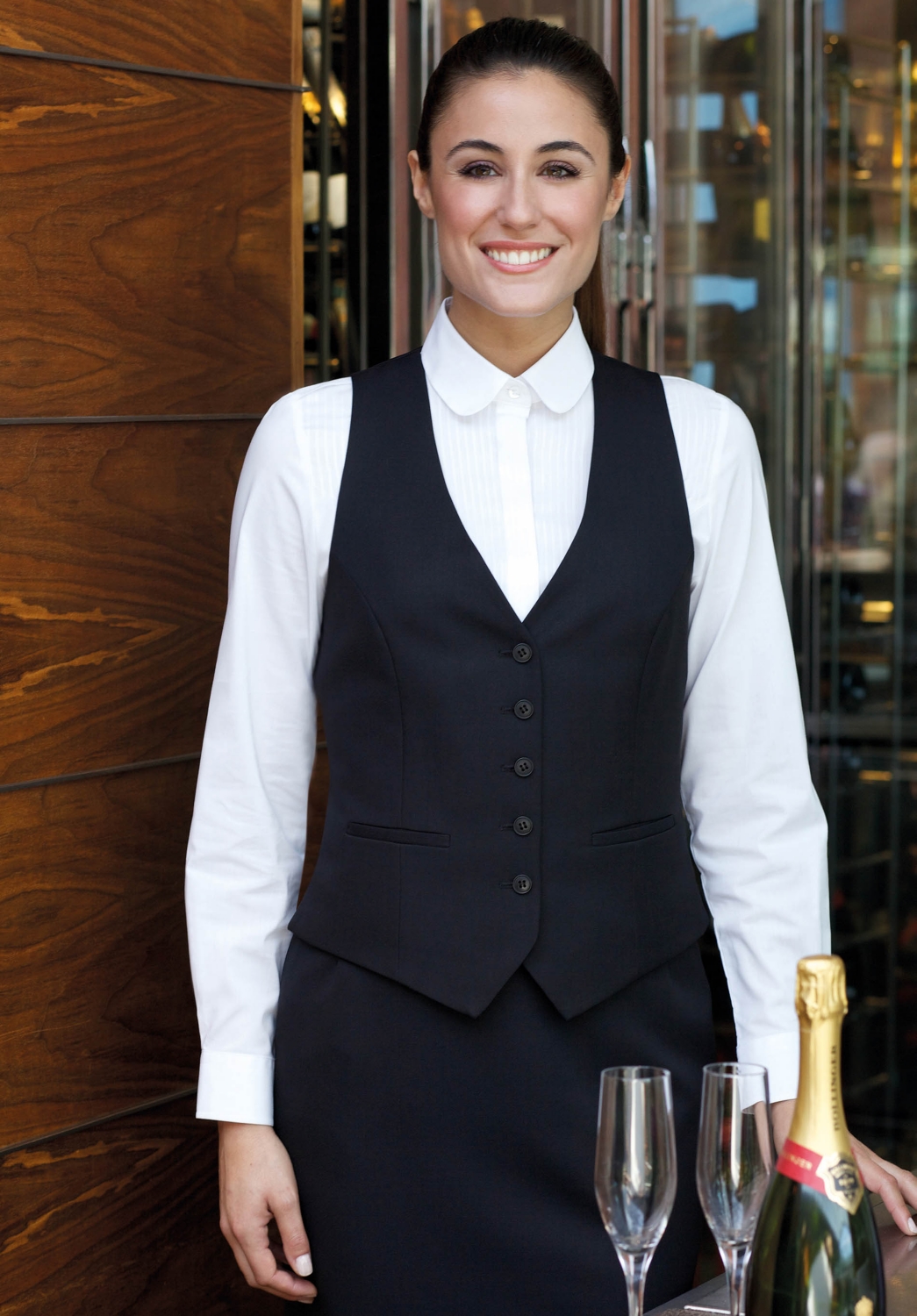 Gilet femme Luna - Noir Brook Taverner