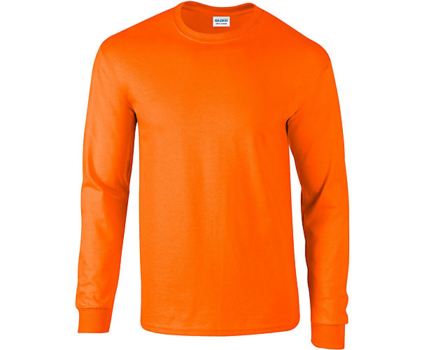 Tee-shirt GI2400C ML - Orange safety Gildan