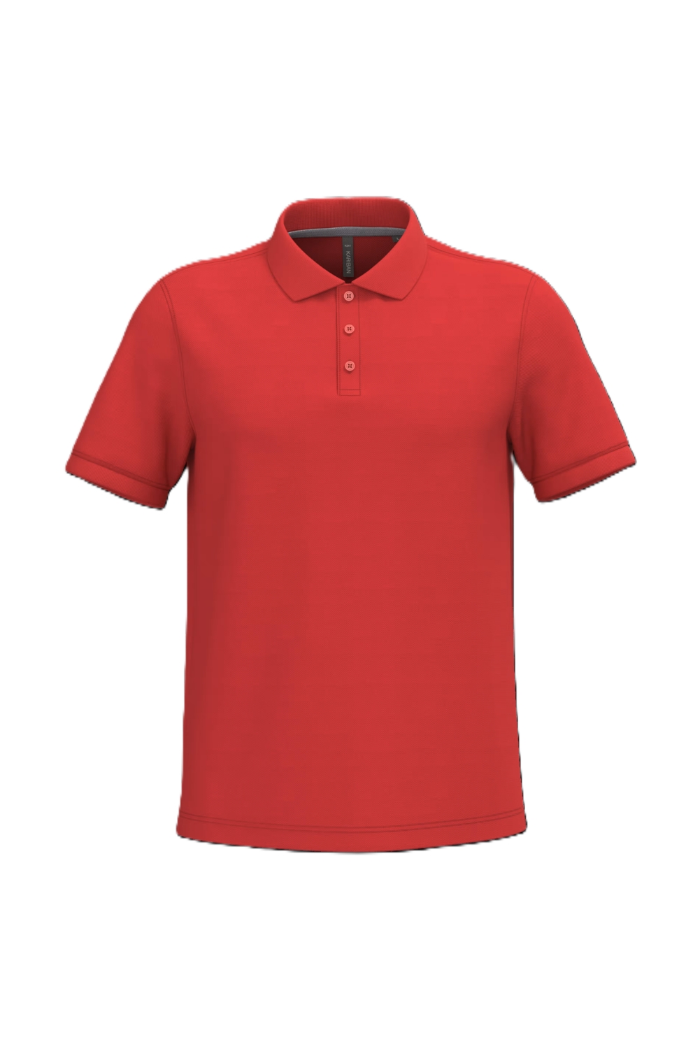 Polo coton peigné homme K241 col en bord-côte manches courtes rouge