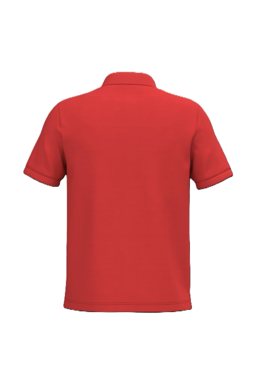 Polo coton peigné homme K241 col en bord-côte manches courtes rouge Kariban