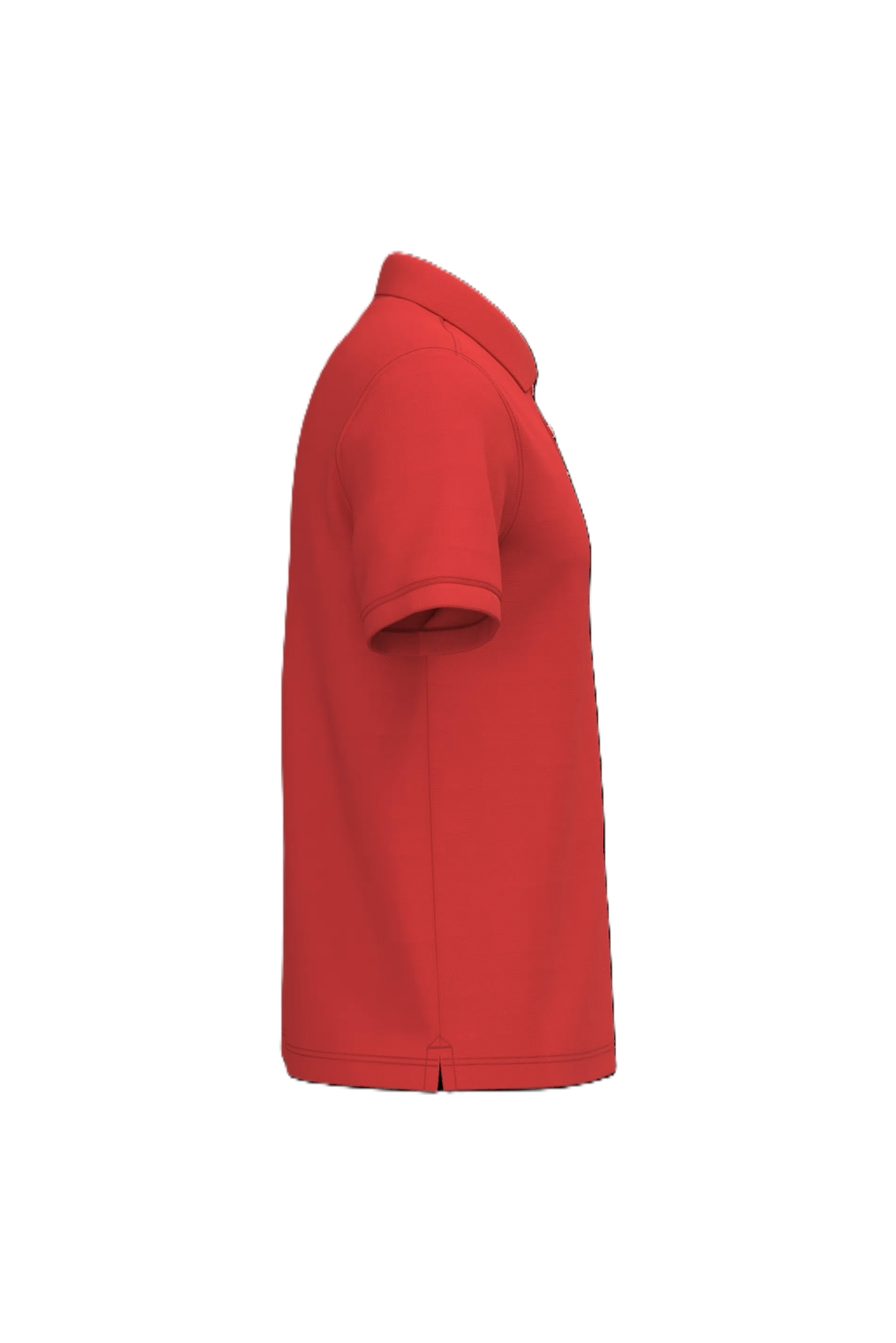 Polo coton peigné homme K241 col en bord-côte manches courtes rouge Kariban