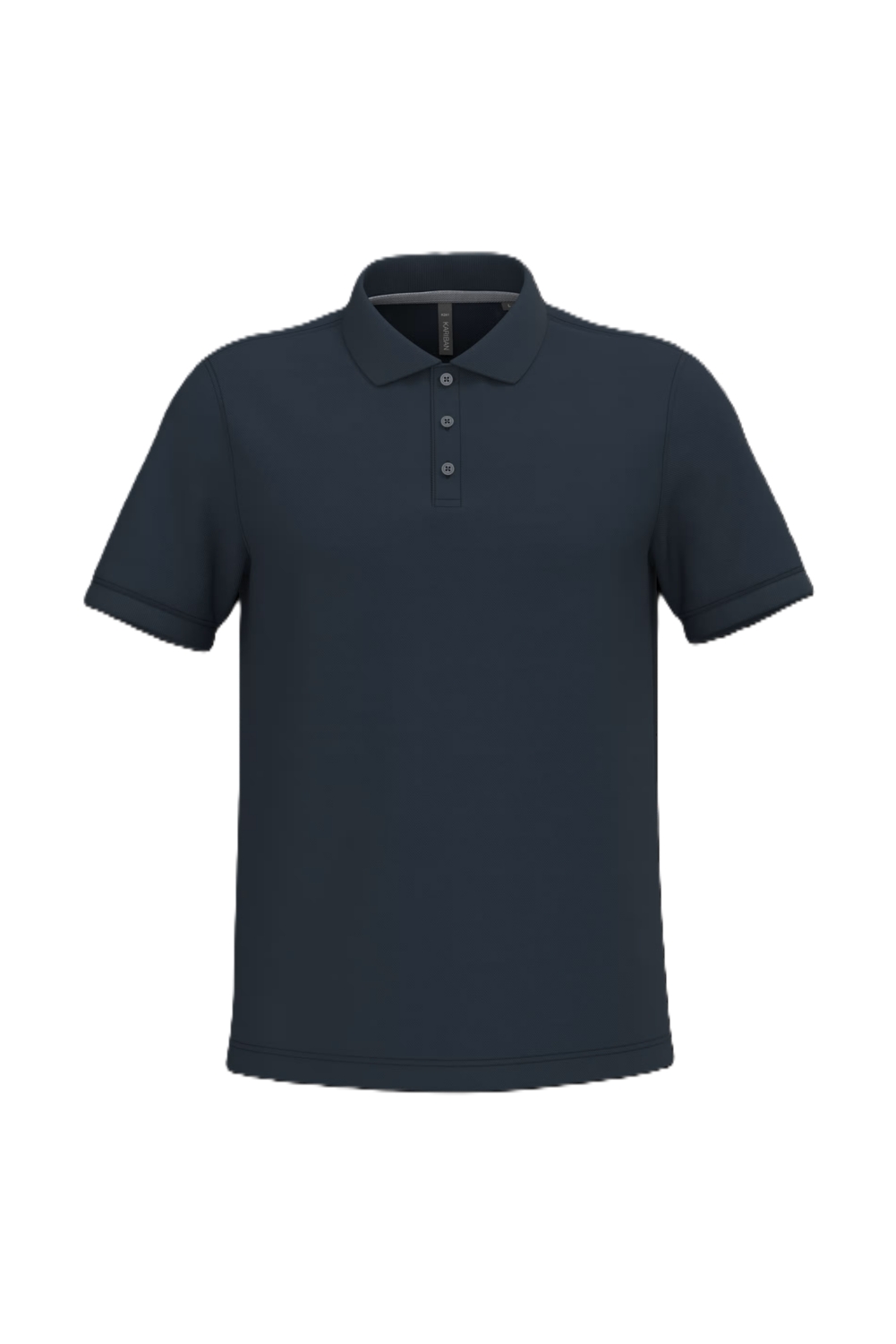 Polo coton homme K241 col en bord-côte manches courtes marine