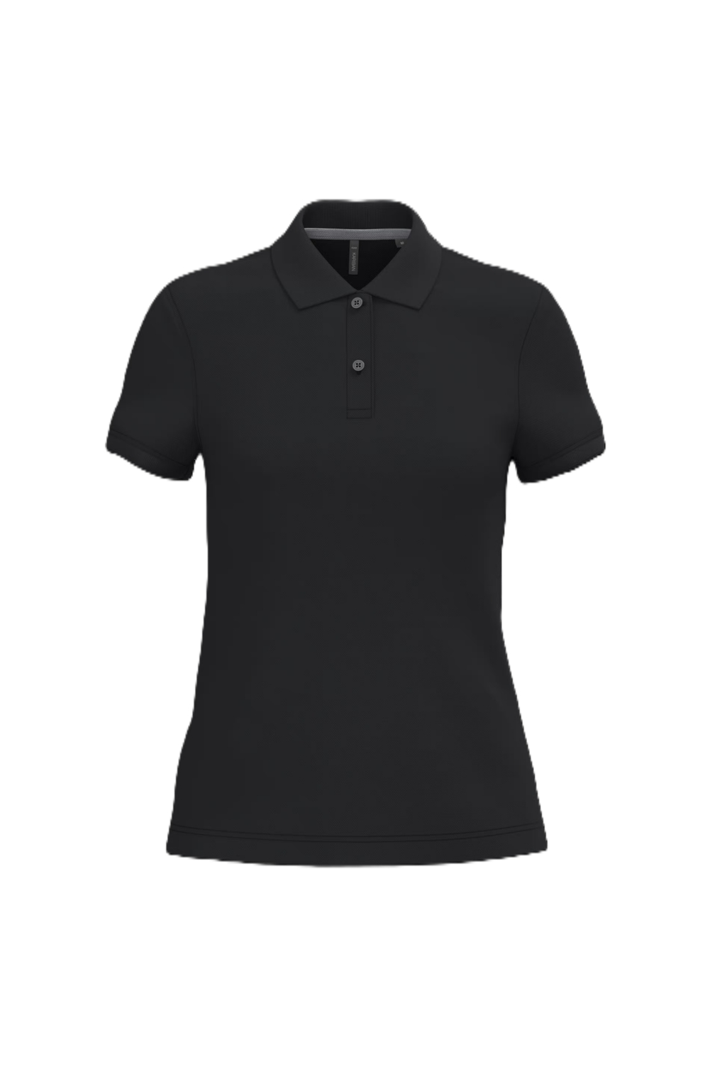 Polo coton femme K242 manches courtes noir