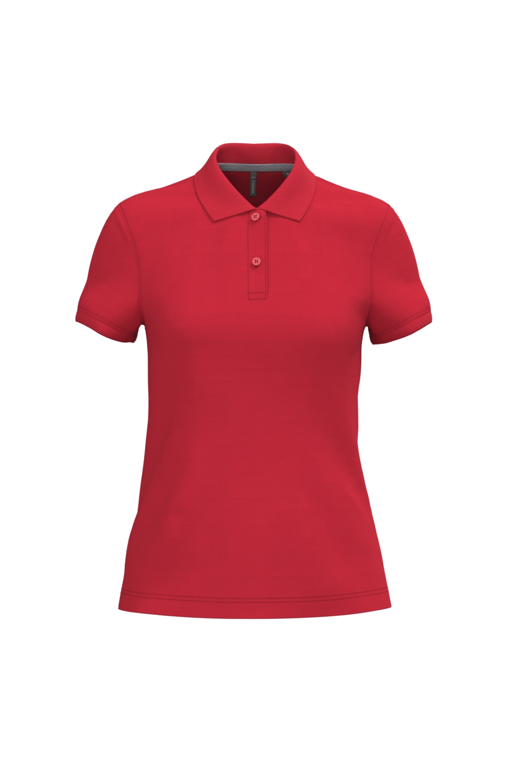 Polo coton peigné maille piquée femme K242 rouge