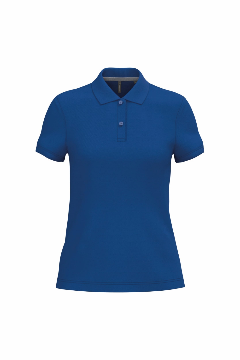 Polo coton femme K242 col en bord-côte manches courtes bleu royal Kariban