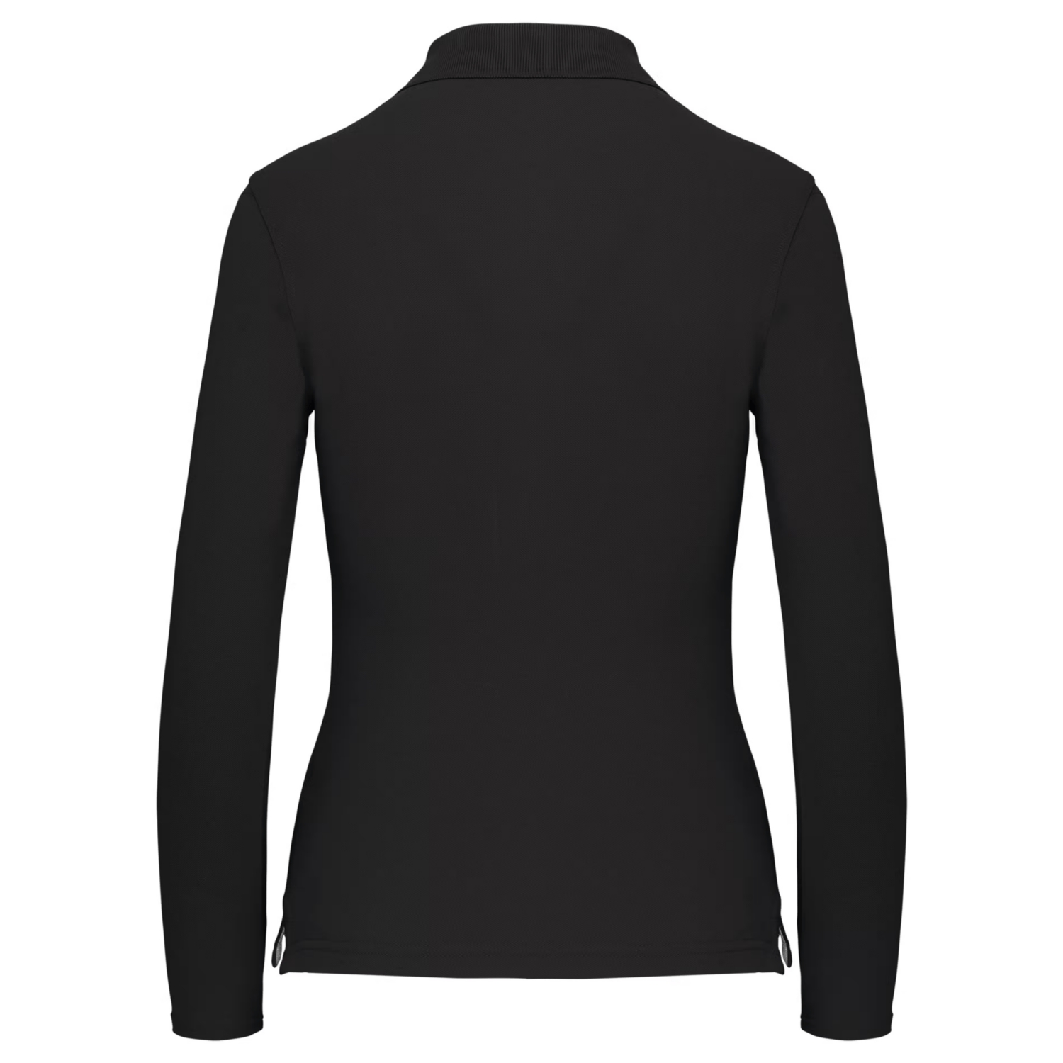 Polo coton femme K244C manches longues noir TopTex