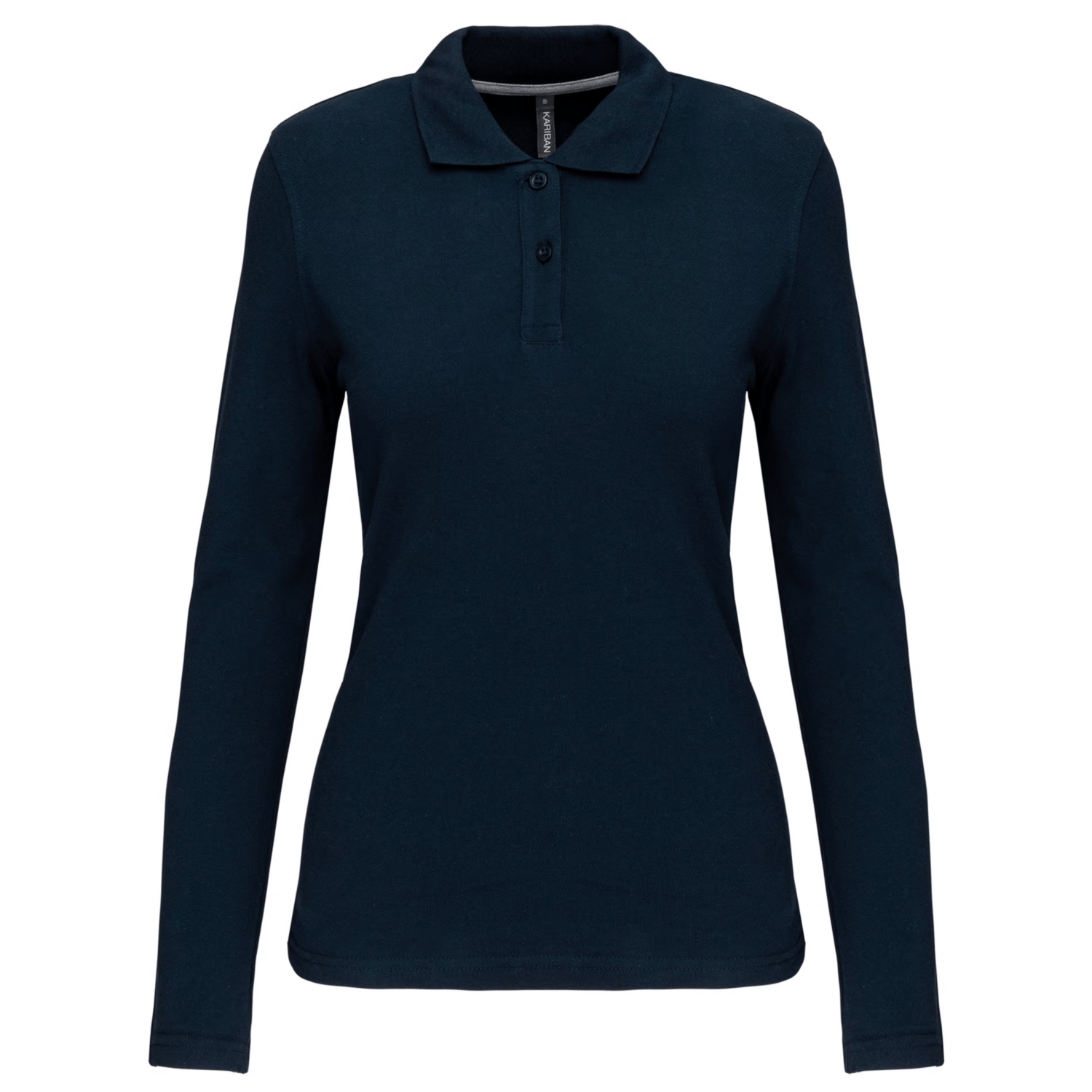 Polo coton femme K244C manches longues marine TopTex