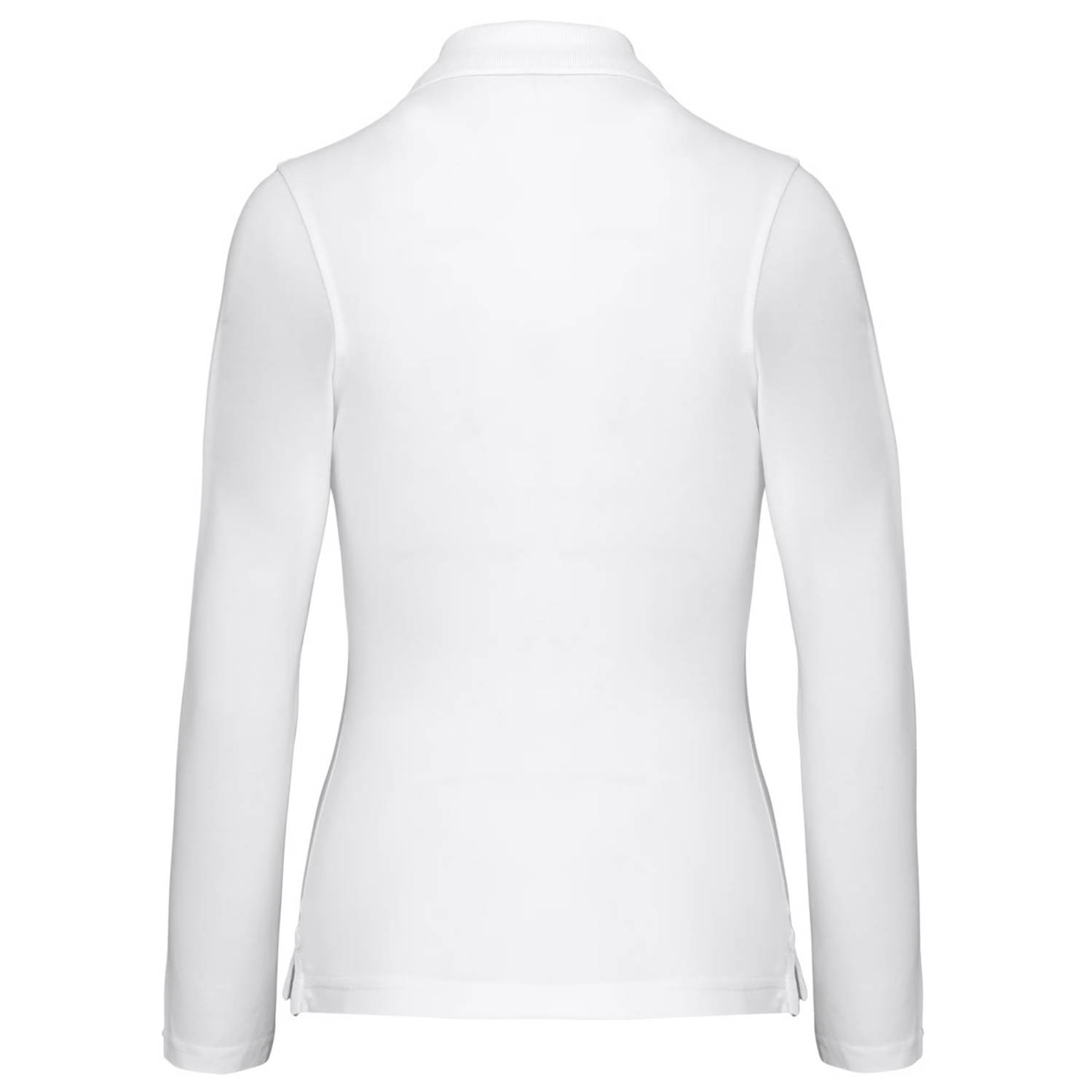 Polo coton femme K244 manches longues blanc TopTex