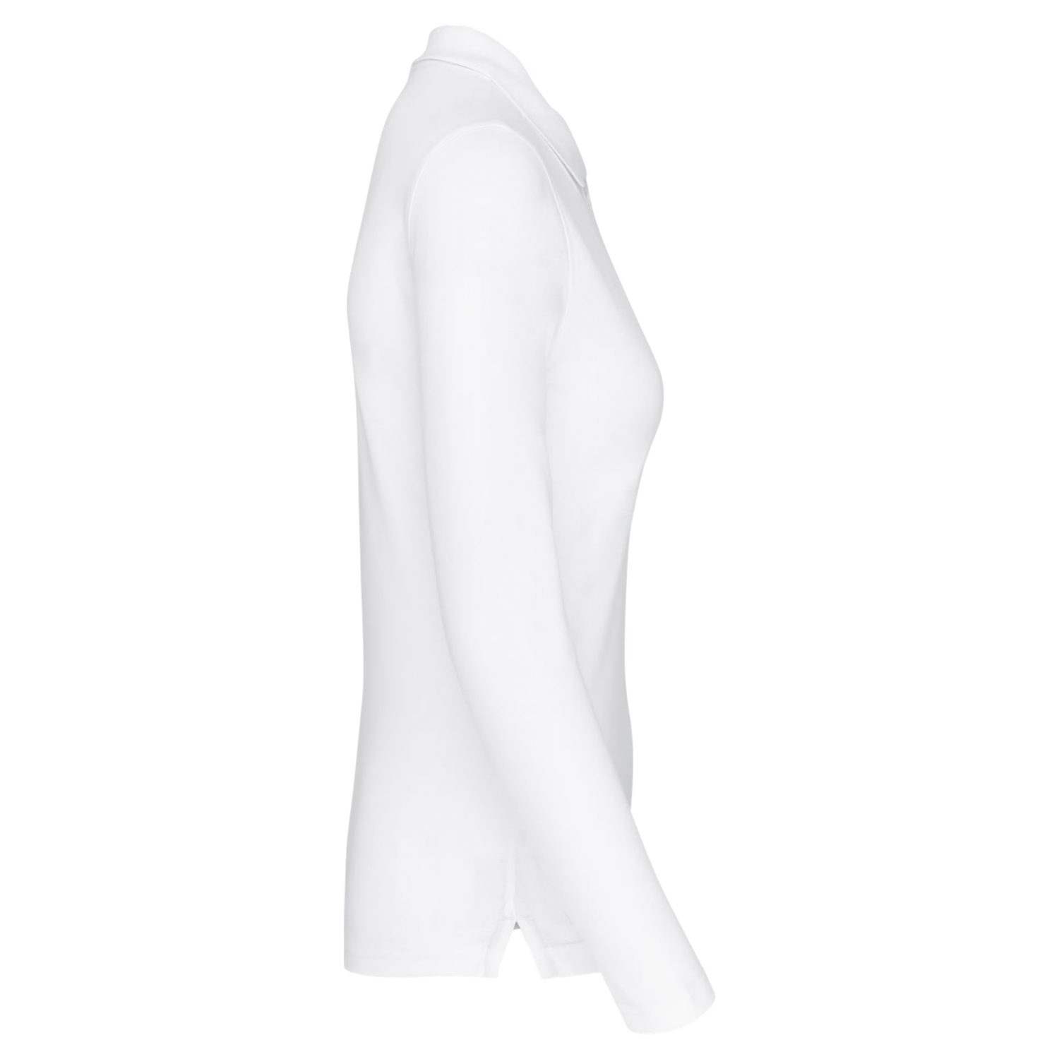 Polo coton femme K244 manches longues blanc TopTex