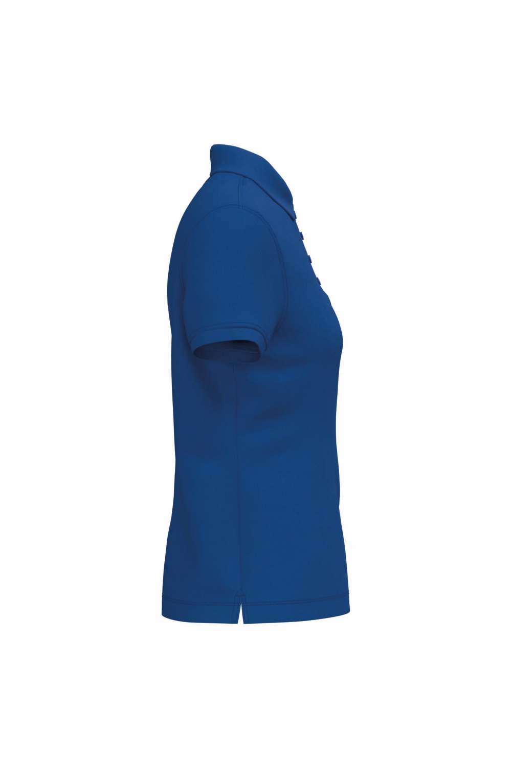 Polo coton femme K255 col en bord-côte manches courtes bleu royal Kariban