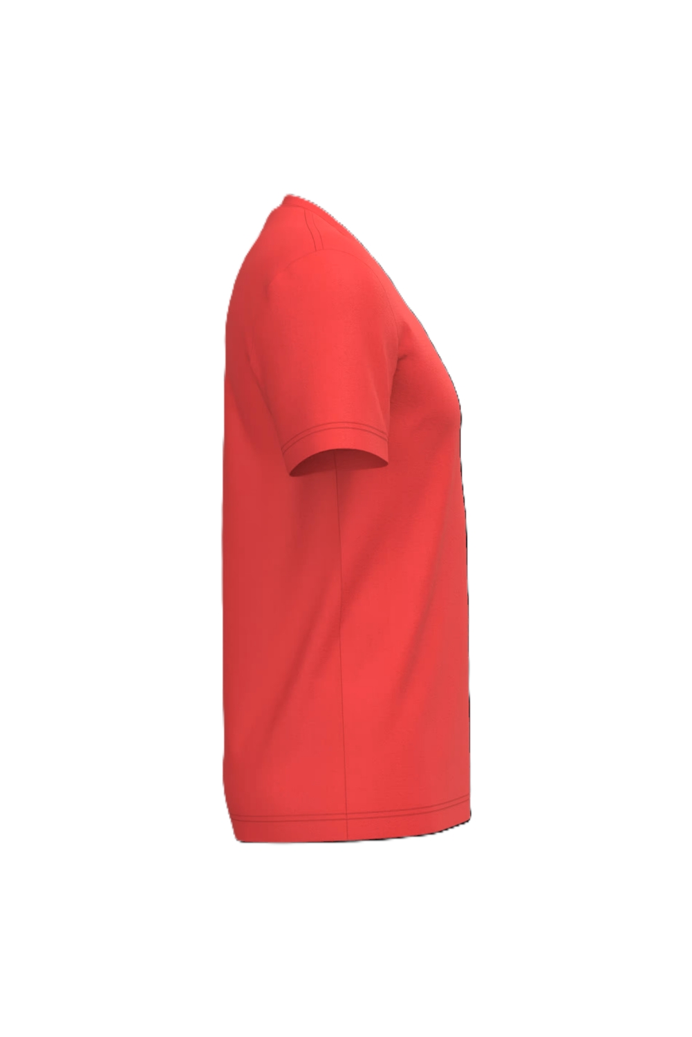 T-Shirt coton homme K357C col V manches courtes rouge Kariban