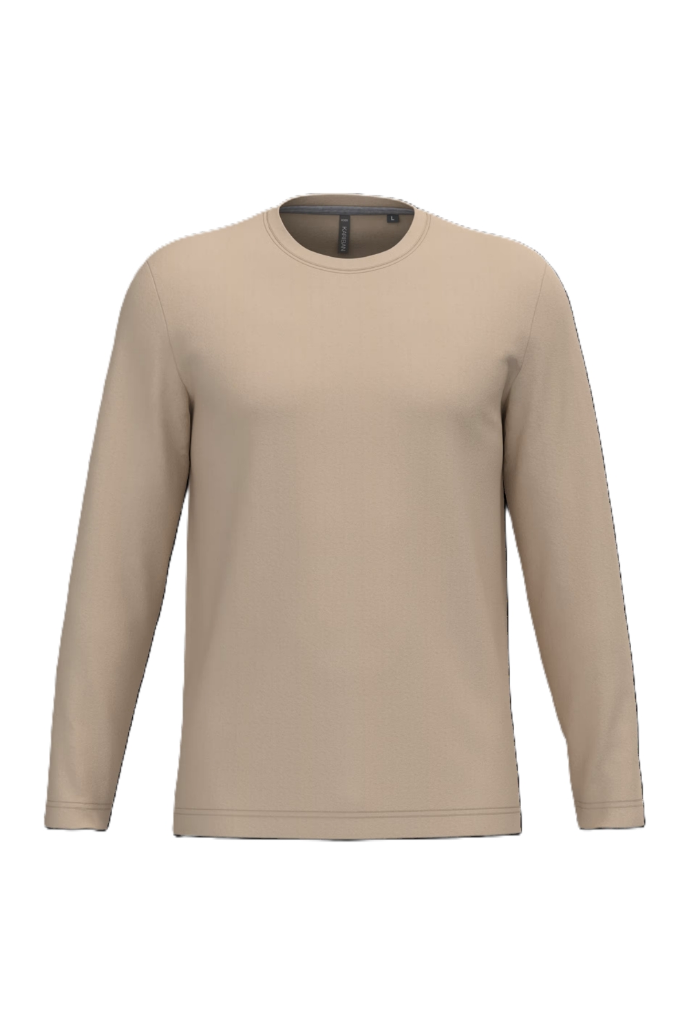 T-shirt coton homme K359 ML beige sable