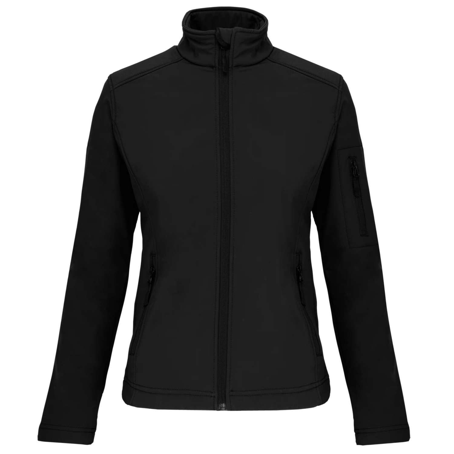 Veste Sofshell polyester élasthanne femme K400 noir TopTex