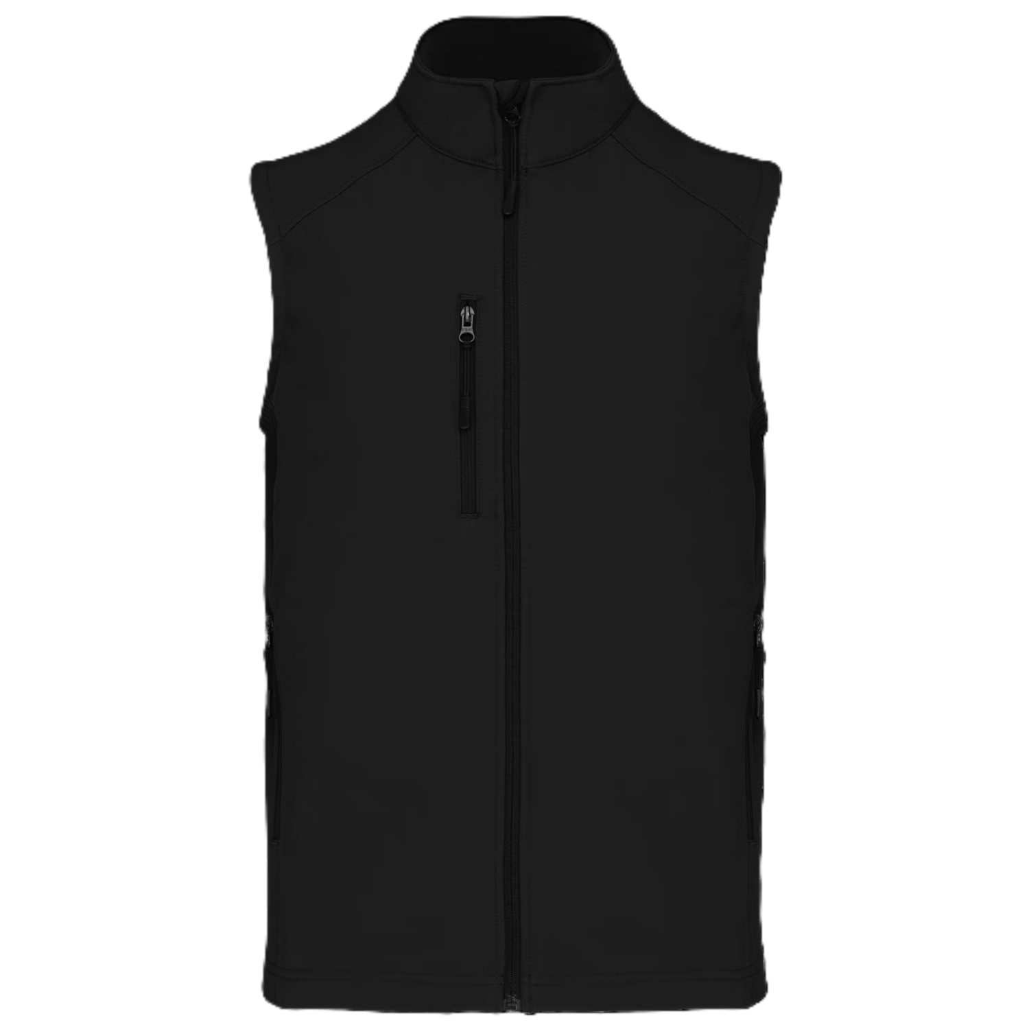 Gilet softshell K403 polyester homme noir