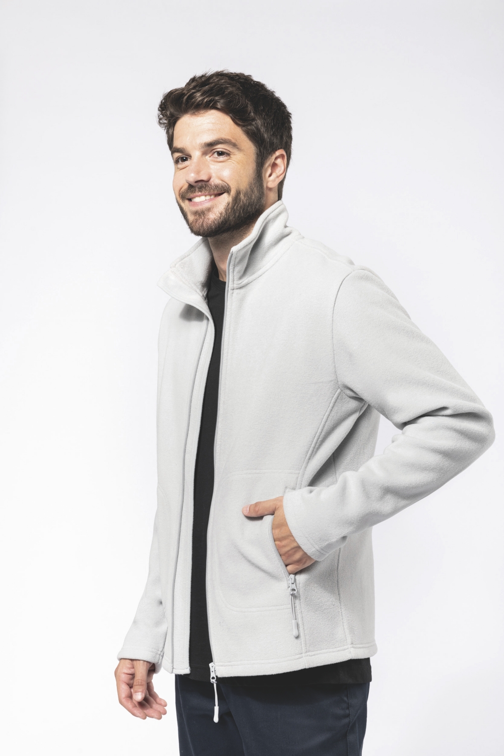 Veste micropolaire éco-responsable mixte K9121 gris Kariban