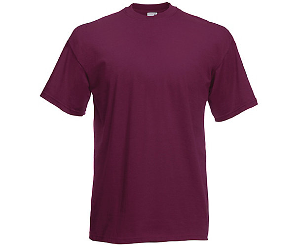 Tee-shirt Value-Weight - Bordeaux Fruit Of The Loom