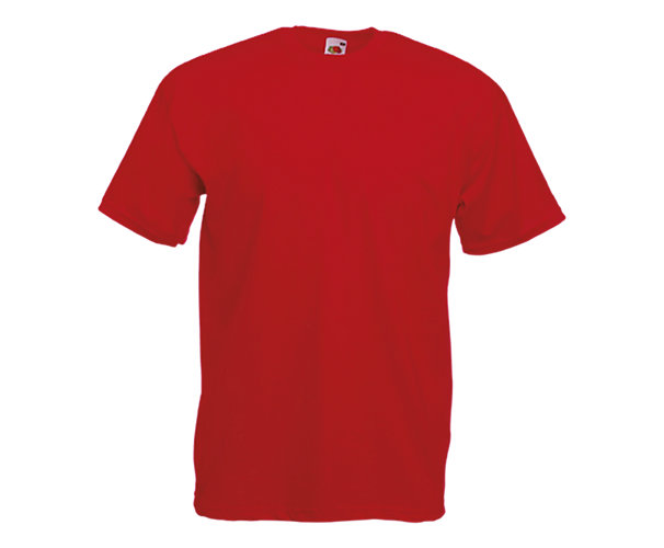 Tee-shirt Value-Weight - Rouge Fruit Of The Loom