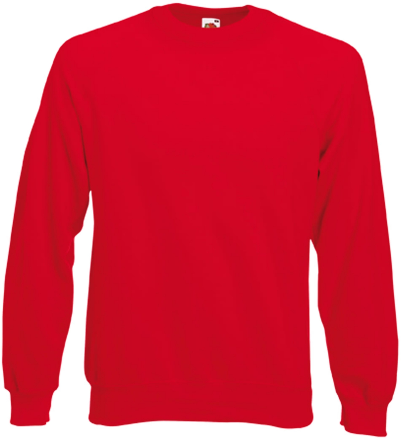 Sweat-shirt coton polyester mixte SC4C manches longues rouge Fruit Of The Loom