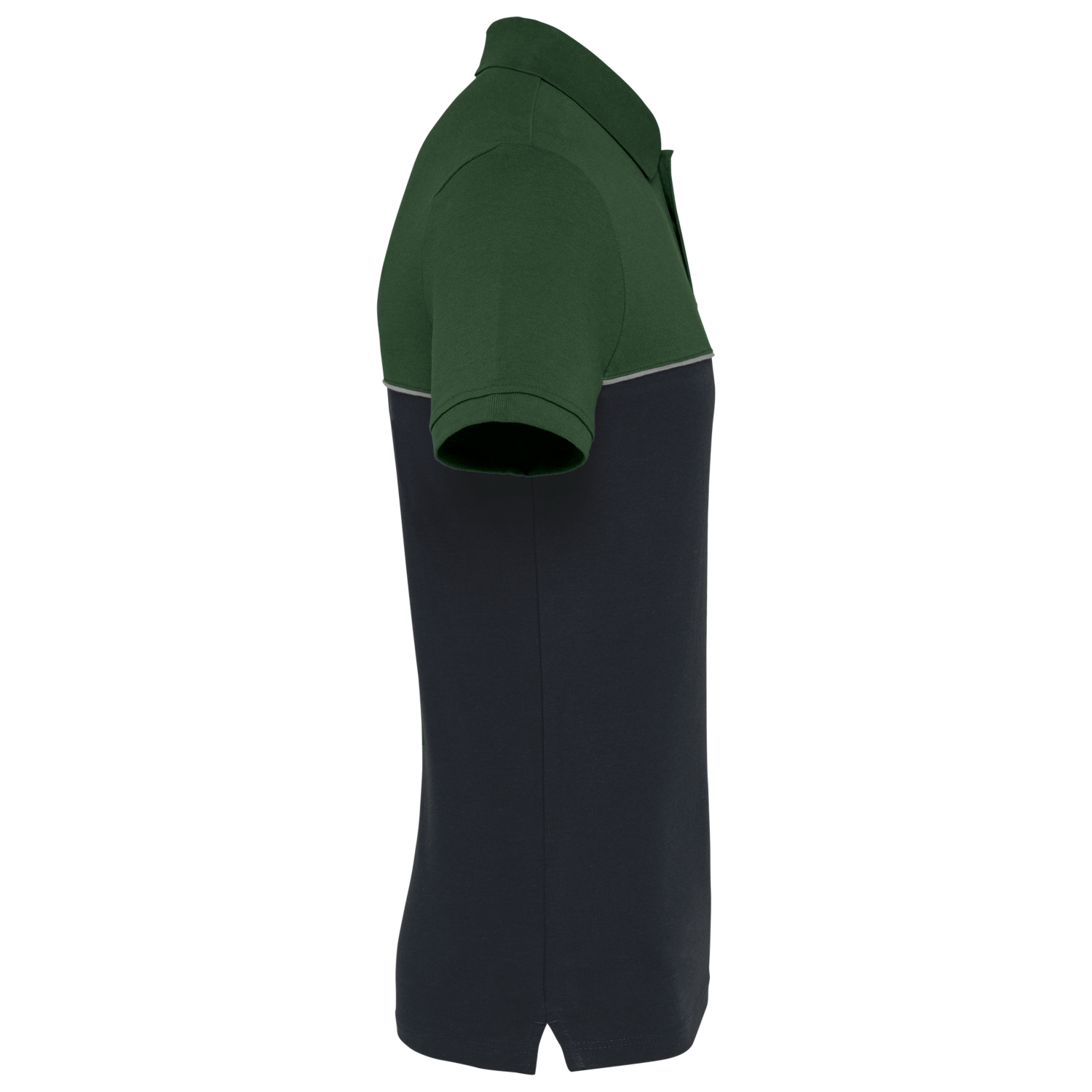 Polo coton peigné polyester recyclé mixte WK210 noir/vert WK Designed To Work