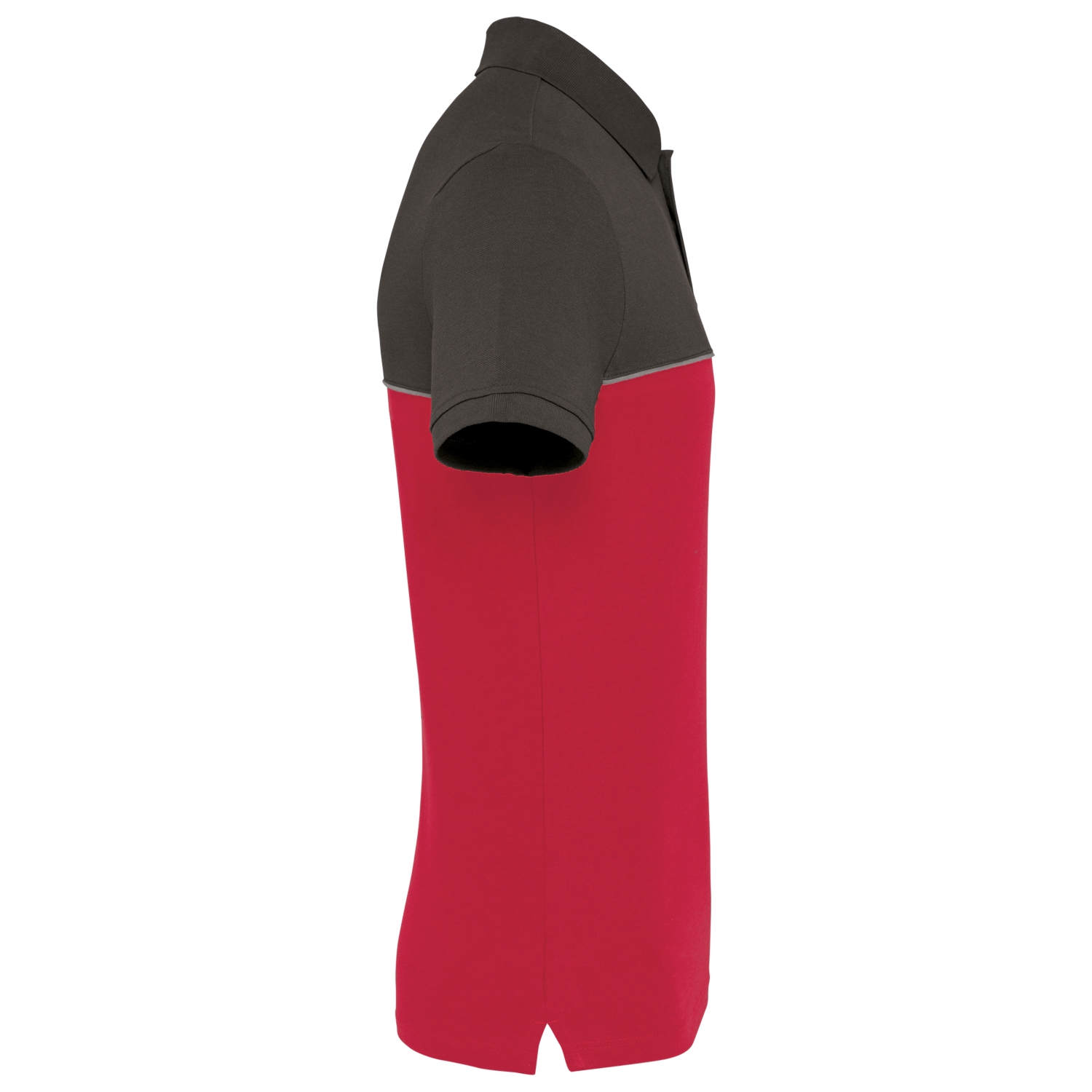 Polo coton peigné polyester recyclé mixte WK210 rouge/gris WK Designed To Work