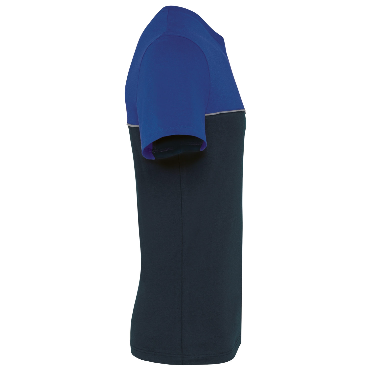 T-shirt coton peigné polyester recyclé mixte WK304 navy/bleu royal WK Designed To Work