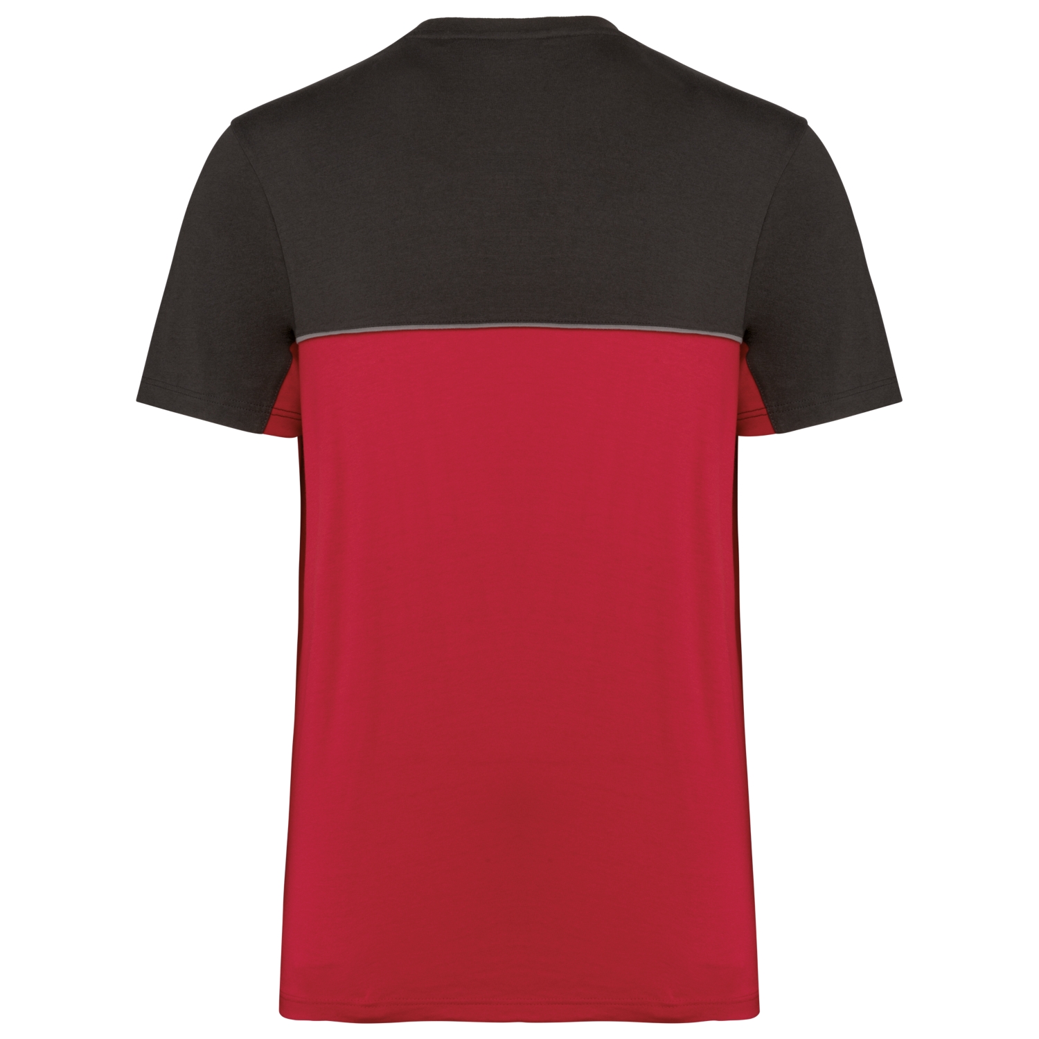 T-shirt coton peigné polyester recyclé mixte WK304 rouge/gris WK Designed To Work