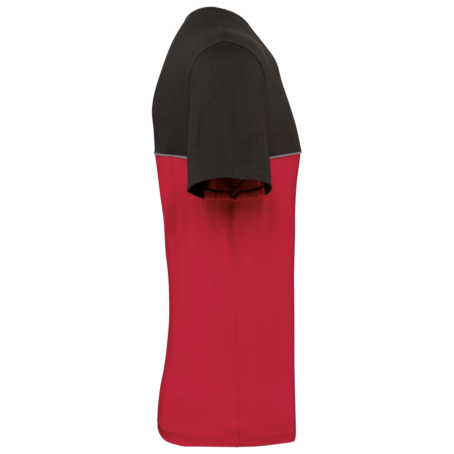 T-shirt coton peigné polyester recyclé mixte WK304 rouge/gris WK Designed To Work