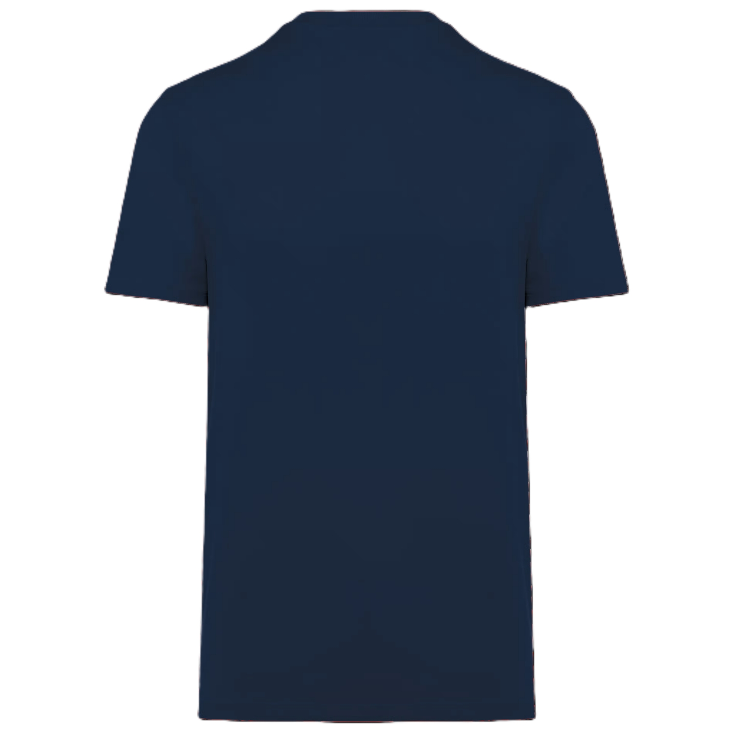 Tee-shirt coton biologique mixte WK305 col en bord-côte manches courtes navy TopTex