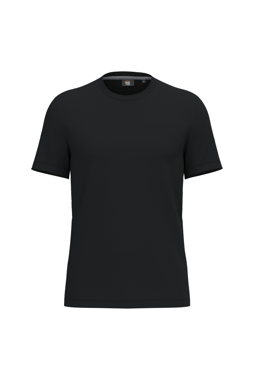 T-shirt polyester coton peigné homme WK306 noir